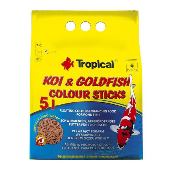 Tropical Koi ve Goldfish Colour Sticks 1000 ml 90 g