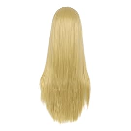 MapofBeauty 28 Inch/70 cm Women Special Long Straight Synthetic Wig (Mixed Golden)