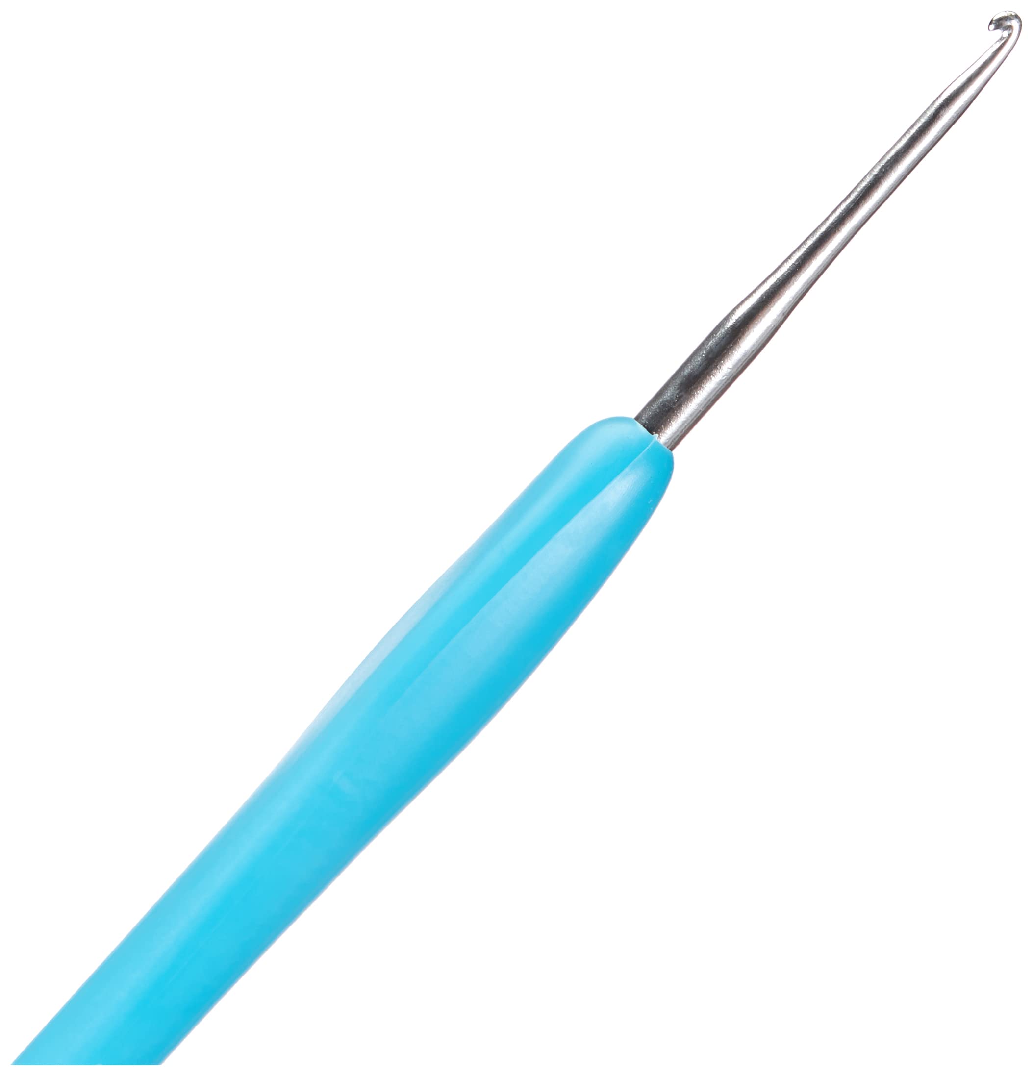 Glorex 5 2004 00 - Uncinetto da 2,0 mm con impugnatura in plastica, ergonomico, comodo da tenere in mano, per diversi progetti di uncinetto, multicolore, 2 mm