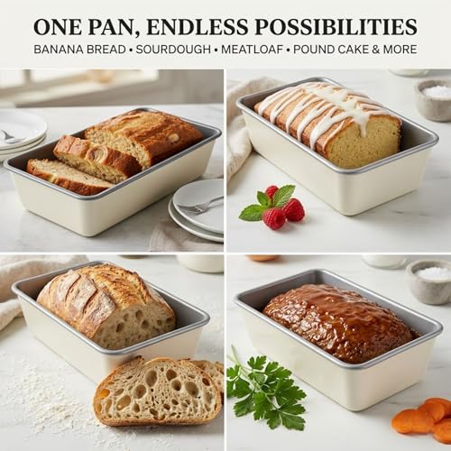 2 Pack 9x5 Inch Loaf Pan, Heavy Duty Nonstick Bread Pans for Baking - Image 5