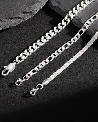 Weddinen 925 Sterling Silver Chain Bracelets For Men Boys thumb #5