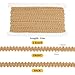 PH PandaHall 15 Yards Golden Gimp Braid Trim 1/2 inch Gold Polyester Woven Fabric Lace Upholstery Trim for Sewing Costume DIY Crafts Upholstery Curtain Slipcover Decoration