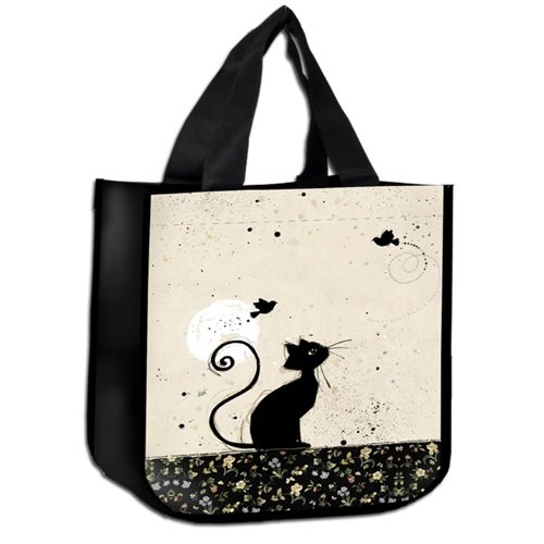 KIUB - SCP01A02 - Petit Sac Cabas Decor Chat REVEUR