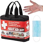 M2 BASICS 300 Piece 40 Unique Items First Aid Kit Free First Aid Guide Emergency Medical Supply for Home Office Outdoors Car Survival Workplace