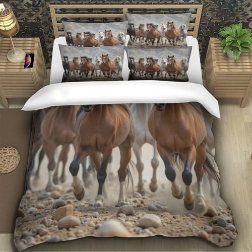 Housse de Couette Imprimé 3D Chat Sauvage en Microfibre Premium Douce Haute Densité
