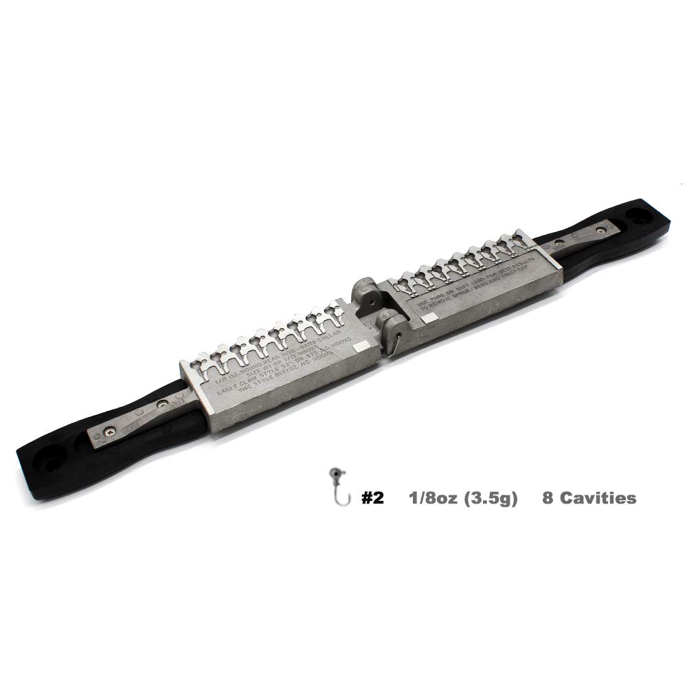 Amazon | Dimatteo 釣り用ジグヘッド モールドキット 50個 1/8オンス 8