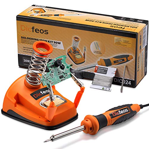 Dicfeos Soldering Iron Station, 30 Watt 110-120V Rapid Heating Soldering Iron with 1