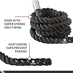 Body Sport Training Rope – Thick Battle Rope for Home or Gym Use, Long Durable Workout Rope – Made with Super-Strong Poly-Twine – Stands Up to Repeated Use Indoors & Outdoors - Image 5