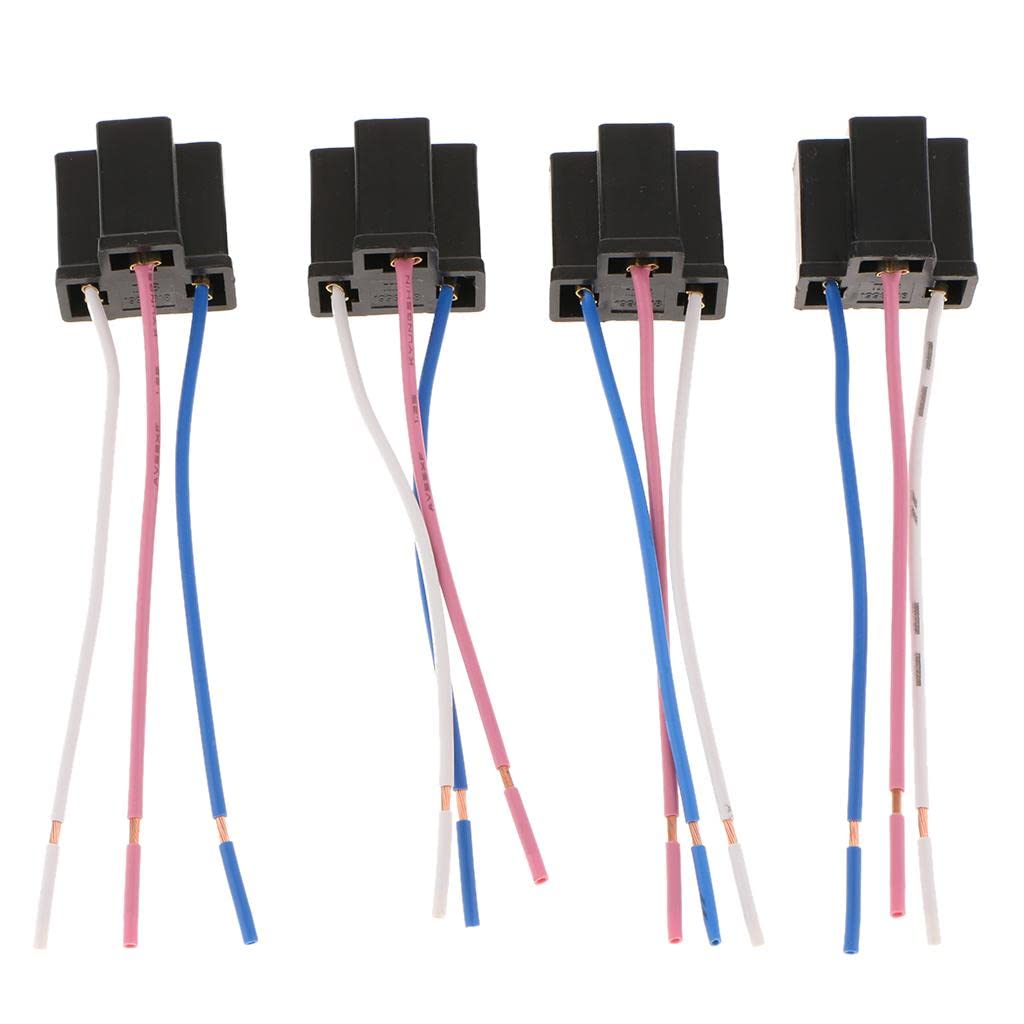 BNF® 4 Pieces H4 Headlight Fog Light Extension 3 Wire Harness Lamp Female Sockets|Parts & Accessories | Car & Truck Parts |LED Lights|4 Pieces H4 Headlight Socket Holders-image-14
