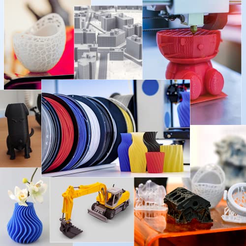 Image of Creality PETG Filament 1.75mm Clear, 3D Printer Filament No-Tangling, Strong Bonding and Overhang Performance Dimensional Accuracy + /-0.02mm, 2.2lbs /Spool