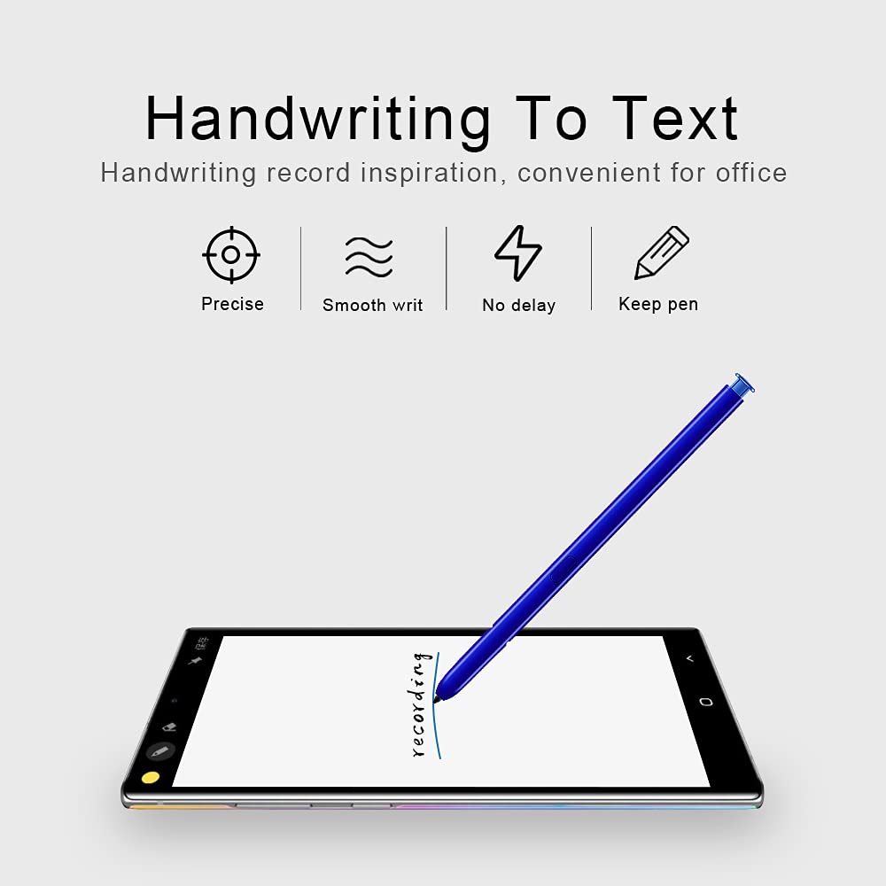 Uniwersalne rysiki do ekranów dotykowych kompatybilne z Samsung Galaxy Note 10 / Note 10 Plus tablet PC rysik Bluetooth ołówek kompatybilny z telefonami komórkowymi S Pen akcesoria (niebieski)