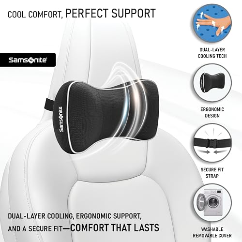 Image of Samsonite SA6302 Extra Soft Car Pillow /Black Neck Support