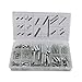 200 pezzi Molla Assortimento Set，(20 dimensioni）Con molle di trazione, molla elicoidale, molla in acciaio, Molla di trazione e compressione in acciaio al carbonio Set Assortimento Molle con scatola
