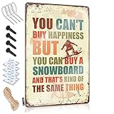 gaeruite アルコール デコ You Can't Buy Happiness But You Can Buy A スノーボード サイン ティキ 装飾 Cool Things Under 20 Dollars (サイズ:30X40CM)