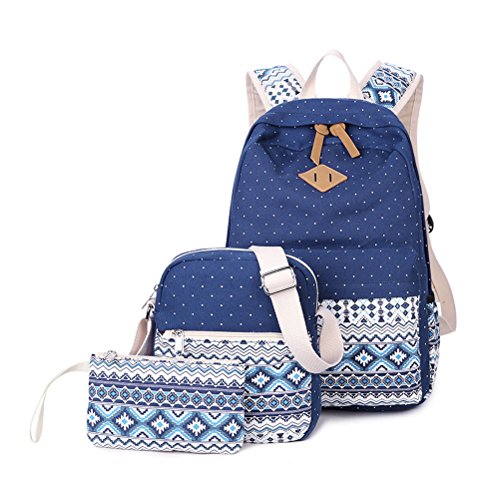 Umily Mochilas Escolares Mujer Backpack Lona Grande Unisexo Bolsa Casual Juvenil Chica