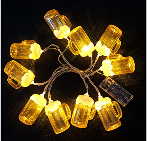 Preisvergleich Produktbild Lichterkette der trockenen Schale des Bieres führte Zeichenkette Weihnachtsdekoration beleuchtet Dekorationhochzeitsbatterie-Lichterkette der kleinen Lichter des Feiertags im Freien