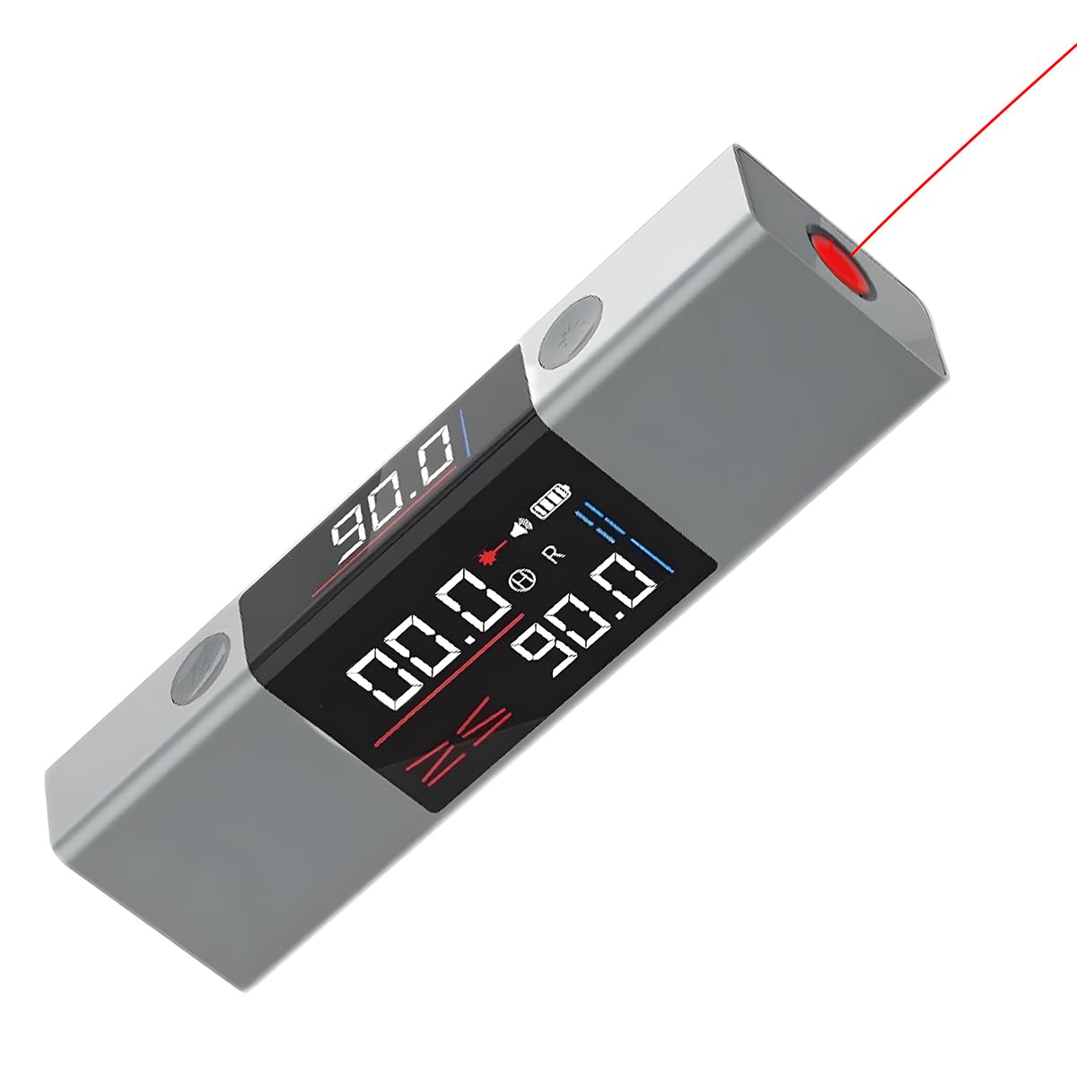 Portable Laser Angle Ruler Protractor 2-in-1 Angle Measure Laser Ruler Type-C Charging Laser Measurement Tool Digital Angle Finder Angle Gauge