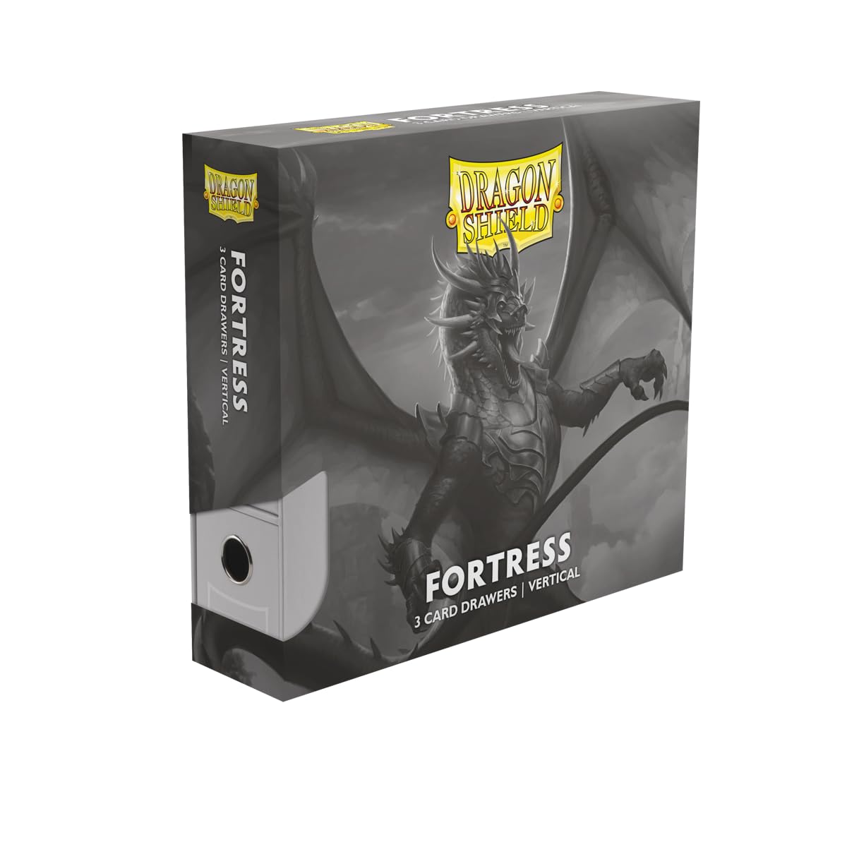 Dragon Shield Fortress | TCG Collection Storage | 3 cassetti verticali per carte - Bianco