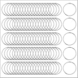 100 Pack Clip Strip 1.5' Loose Leaf Binder Rings,1.5 Inch Nickel-Plated Steel Book Snap Rings, Key Rings, Book Binding, Hang Signs, Sample Books, Catalogs, Instruction Booklets & More in Retail Stores