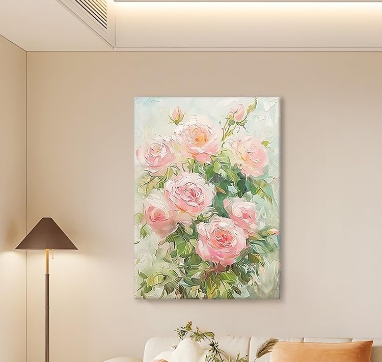 Décoration murale abstraite fleur de rose pour une maison cocooning