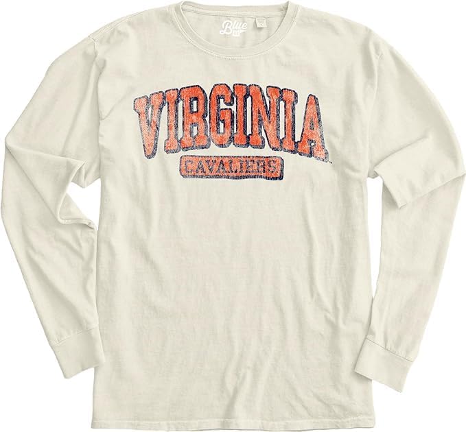 Blue 84 NCAA Unisex-Adult NCAA Officially Licensed Long Sleeve T-Shirt Ivory Dyed Ringspun Vintage - Image 3