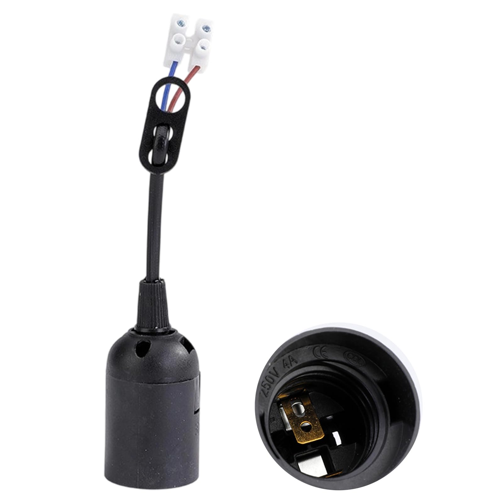 Msioytog E27 Quick-Install Light Socket Adapter, Renovation Lamp Holder with Cable for Easy Lighting Upgrade Renovation Lamp Holder with Cable for Easy Lighting Upgrade