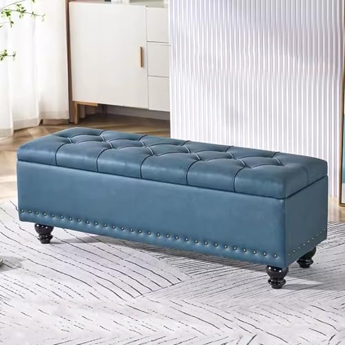 Coffre de Rangement, Banc à Chaussures Moderne avec Rangement, Banc de Chambre Ottoman de Rangement, Repose-Pieds de Bout de lit, Repose-Pieds rectangulaire pour canapé de Salon siège Large