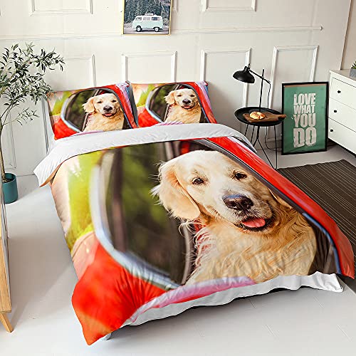 Housse de couette chien microfibre douce et parure lit - 3