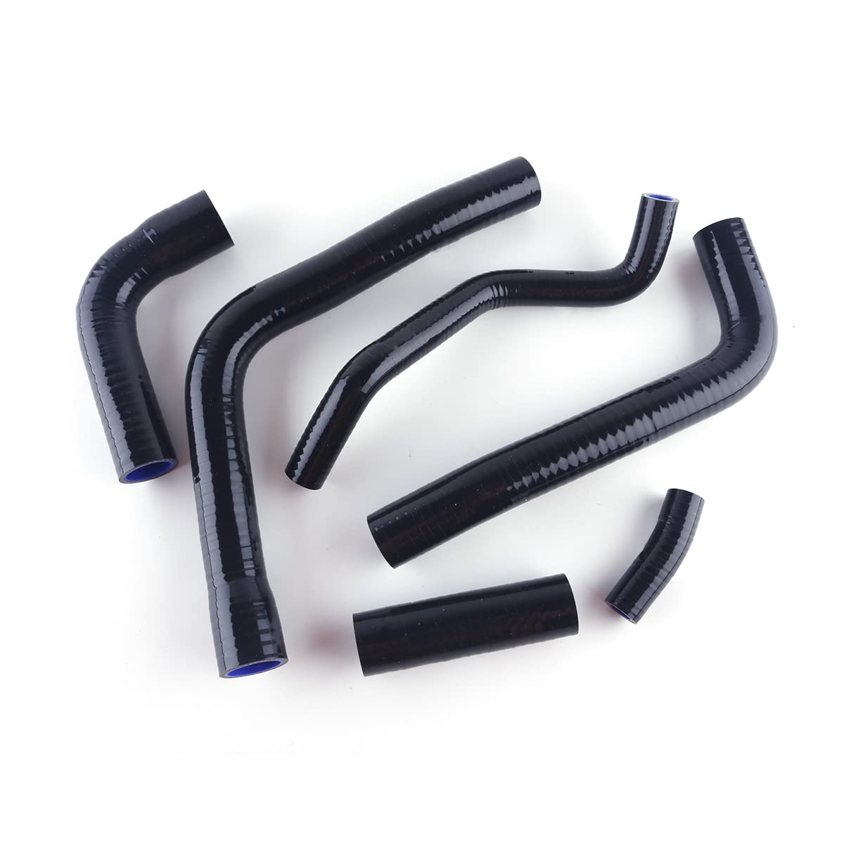 Silikon-Kühlerschlauch-Set für Yamaha YZF R6 1999 2000 2001 2002 (schwarz)