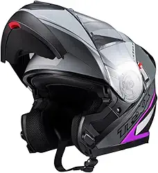 Capacete Texx Escamot Gladiator V3 Makan Cinza Rosa 62