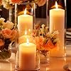 24 Packs White Pillar Candles for Centerpiece, 2x3 2x6 2x8 Inch, Classic Unscented Wedding Candles for Hurricane, Dripless and Smokeless Candles for Party, Home Decor, Mantels #5