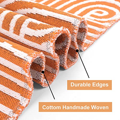 Tiffasea Washable Runner Rug 2'X6', Hallway Runner Rug Long Kitchen Rugs Laundry Room Rug Cotton Woven Area Rug Entryway Rug Throw Rugs Indoor Outdoor Rugs For Bedroom/Bathroom/Living Room #TOP1