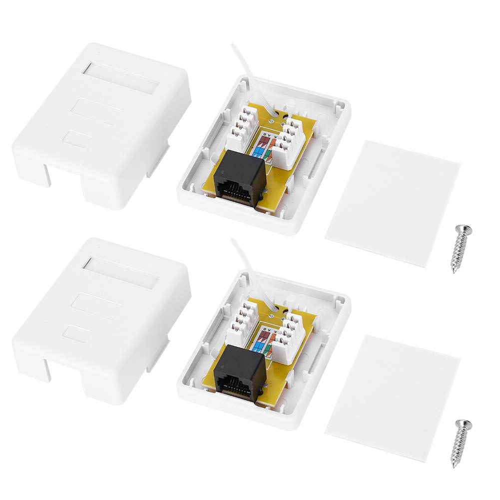 RJ45-8P8C CAT6 Network Junction Box with Phosphor Bronze IDC Terminal for 22-24AWG Cable, Suitable for Networks Wiring