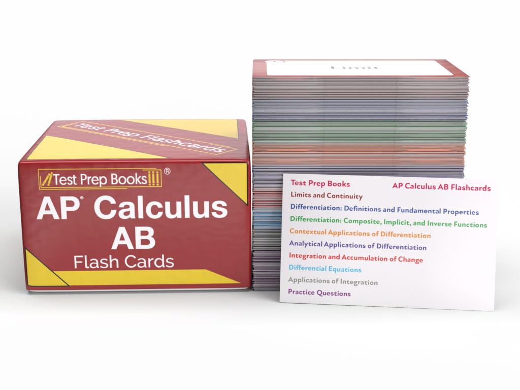 AP Calculus AB Study Cards: AP Calculus AB Prep 2024-2025 with Practice ...