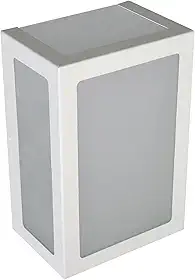 Arandela Alumínio 5 Vidros Focos Externa Interna Muro Parede Jardim E27 Branca, Preta ou Marrom (BRANCO TEXTURIZADO)
