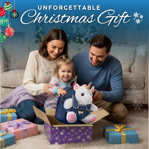 naturally kids unicorn toys for age 3 birthday gifts for 2 year old girls 3 year old girl gifts toddler unicorn backpack