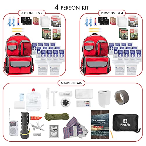 Emergency Zone 861-4 Survival Backpack Kit, Outdoor Survival Kit For Adventure, Earthquake, Flood, And Disaster Relief, All-In-One Preparedness Ready Backpack, Emergency Zone 72 Hour thumb #1