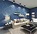 QIHANG Modern Minimalist Curve Tree Patterns Non-Woven Wallpaper Roll Blue&Gray Color 0.53m (1.73') x 10m(32.8')=5.3㎡(57 sq.ft)
