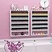 ZYY~ Metal montado en la Pared Soporte de Esmalte de uñas，Expositor de esmaltes de uñas en la Tienda de manicura ，Estante de exhibición de Almacenamiento de Botellas de Esmalte de uñas