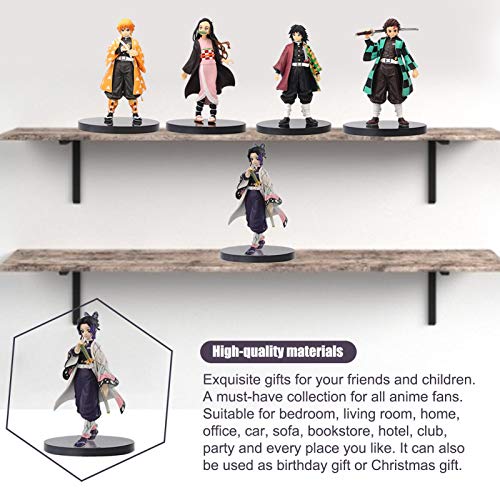 Boneco Shinobu de 15,5 cm, boneco de Kimetsu No Yaiba de 15,5 cm, boneco de Kamado Nezuko feito à mã