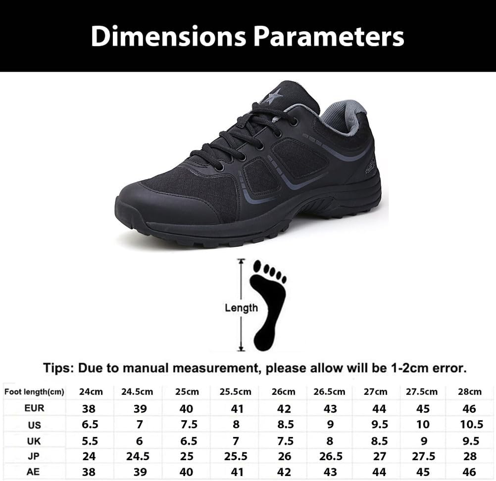 Men's Trail Running Shoes, Comfortable Breathable Sneaker Cross-Training Athletic Workout Sport Fashion Sneakers for Mountain Trekking & Athletic Training