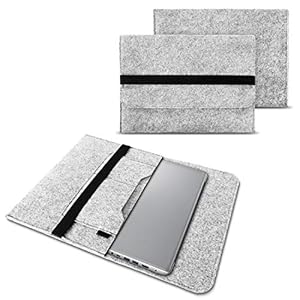 NAUC Schutzhülle kompatibel für Lenovo Yoga C740 Netbook Ultrabook 14 Zoll Laptop Filz Case Laptoptasche Sleeve Hülle, Farben:Hell Grau