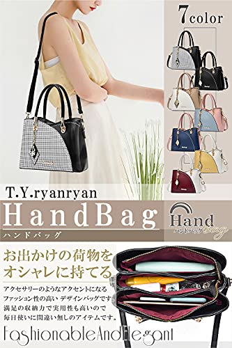 TYryanryan-Womens-Shoulder-Bag-Crossbody-Handbag-Polyurethane-PU-Leather-Womens-2-Way-Gold-Accessories