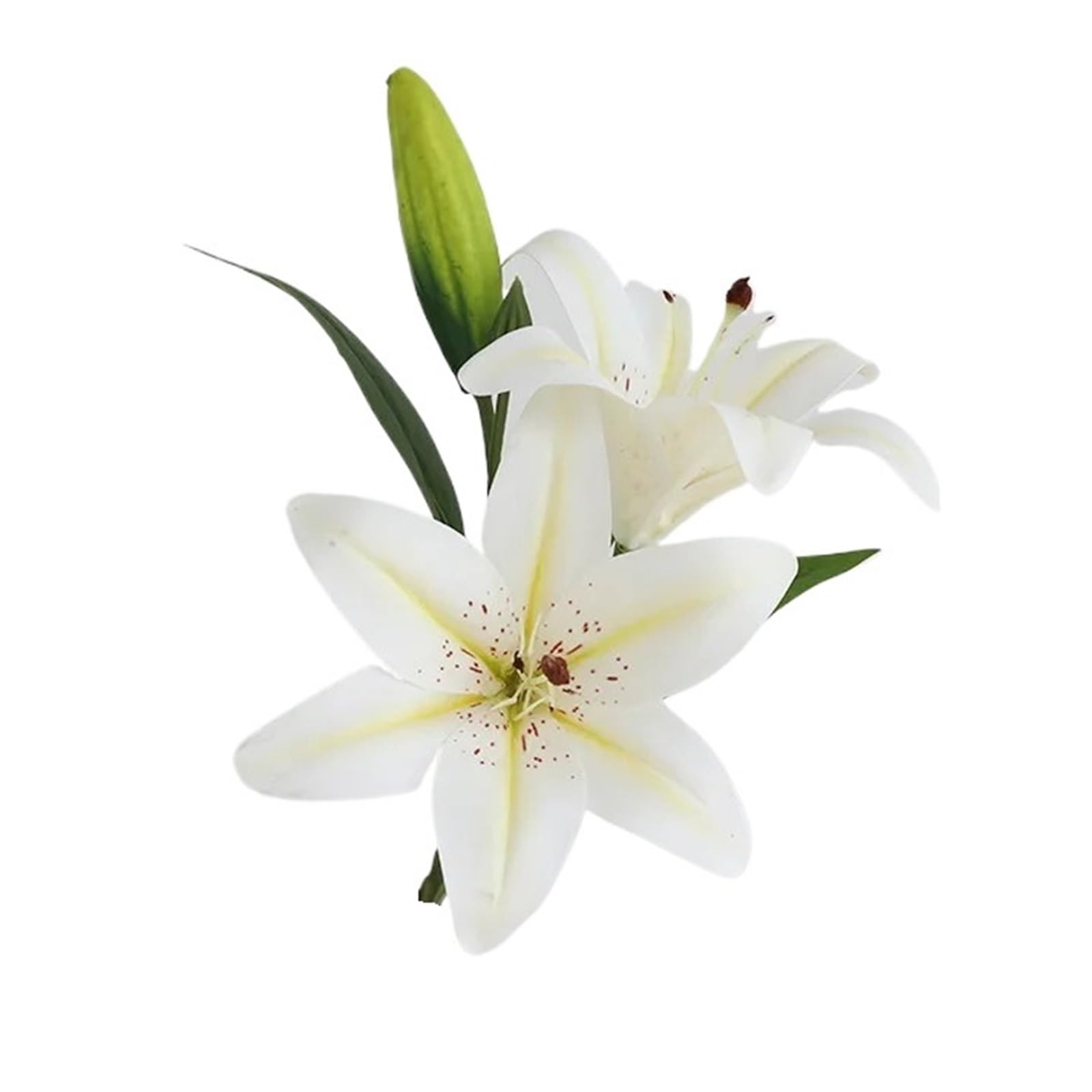 Casetlong 10PCS Fake Flowers Party Table Home Decoration Photography Props(White)