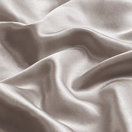 BEDELITE Satin Pillowcase with Zipper, Rose Taupe King Size Pillow Cases Set of 2, Super Soft and Cooling Similar to Silk Pillow Cases, Gift for Women Men(20x36 Inches)