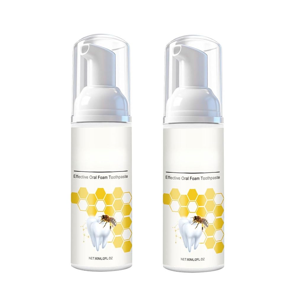 Mousse dental de espuma de menta suave for un cuidado bucal refrescante, aliento fresco y comodidad diaria, solución de limpieza dental fácil de usar(2pcs)