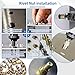 Pressure Rivet Nut Tool Kit, 430Pcs Metric Rivet Nut Combination Kit, Thread Rivet Tool Kit Suitable for Furniture, Decoration, Automotive, Marine and Industrial Applications (M3/ M4/ M5/ M6/ M8)