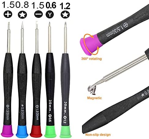 22 in 1 Mobile Phone Repair Screwdriver Set Tools Kit Tweezers Spudger Pry Screen Opening Tool for iPad iPhone 12 11 X 7 8 5 5s 6 Plus