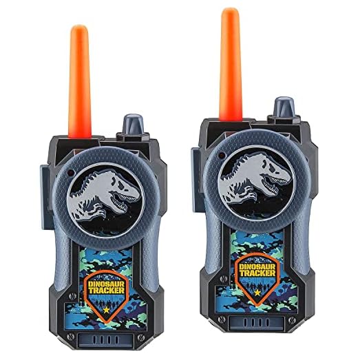 Jurassic World Fallen Kingdom FRS Walkie Talkies for Kids Long Range Static Free Kid Friendly Easy to Use 2 Way Walkie Talkies (Standard Packaging)