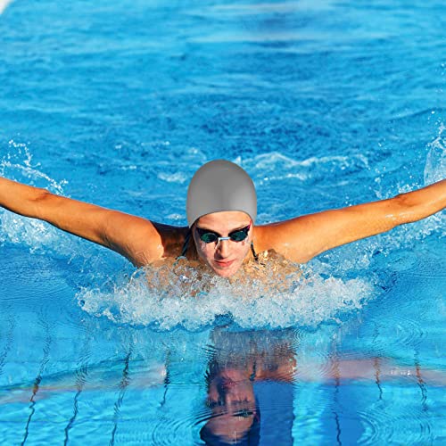 WLLHYF 2 Pezzi Cuffia da Nuoto Unisex Adulto in